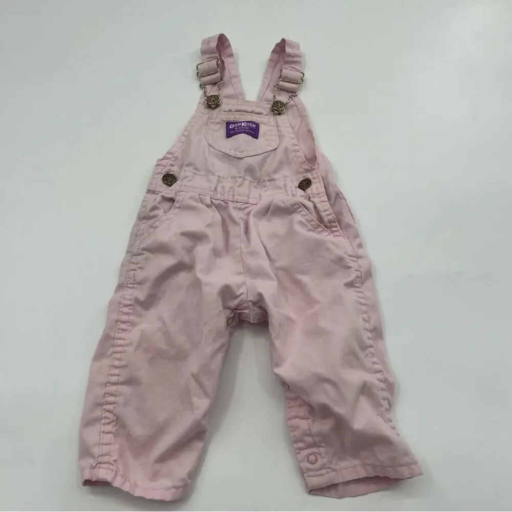 Vintage Oshkosh B’Gosh Vestbak Overalls Pink Made in the USA